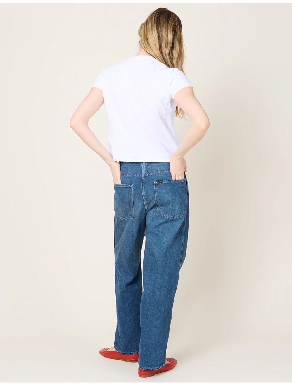 Chimala Adjustable Waist Denim Pants in Medium Wash - Picture 2 of 11